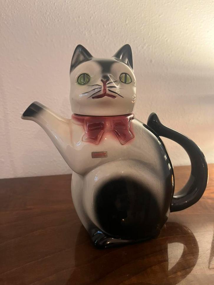 Cortendorf Cat Tea Pot/Kat Theepot Mid Century, Antiek en Kunst, Antiek | Porselein, Ophalen