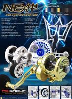 Next en Poseidon Jigging Reel 200R Rechtshandig Nieuw., Watersport en Boten, Ophalen of Verzenden, Nieuw, Molen
