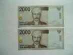 1522. Indonesia, 2 X 2.000 rupiah 2009 UNC Pangeran Antasari, Verzenden, Zuidoost-Azië, Setje