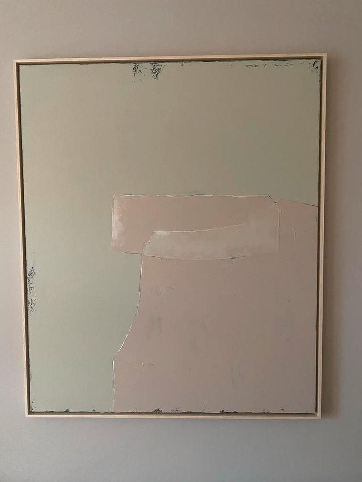 HKliving schilderij Abstract Olive/Nude - nieuw, Antiek en Kunst, Kunst | Schilderijen | Abstract, Ophalen