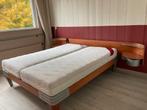 AUPING OMBOUW, met lattenbodems, 1 verstelbaar, Huis en Inrichting, Ophalen, Bruin, Tweepersoons, 200 cm