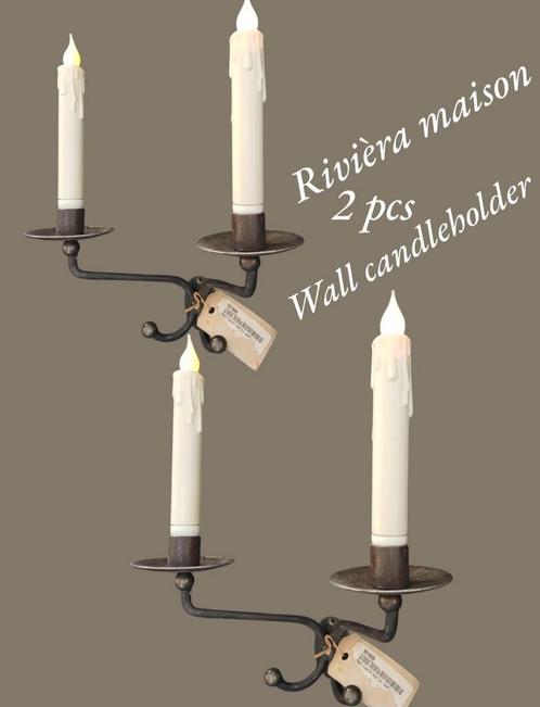 Rivièra maison sample wall candleholder 45€ p.stuk, Huis en Inrichting, Woonaccessoires | Kandelaars en Kaarsen, Ophalen of Verzenden