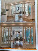 Port Visee deuren wit, geslepen glas 4 st., Ophalen, Gebruikt, 80 tot 100 cm, 215 cm of meer