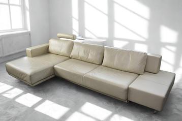 Prachtige Walter Knoll EOOS design bank - chaise lounge beschikbaar voor biedingen