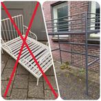 077 Hoog slaper kleur grijs van metaal, Ophalen, Zo goed als nieuw, 180 cm of meer, 70 tot 85 cm