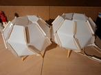 Ikea nachtkastlampjes - 2 stuks, Ophalen, Zo goed als nieuw, Wit, Rond