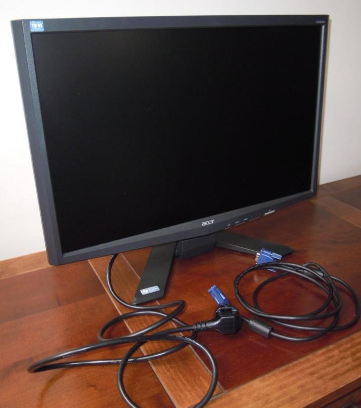 ACER X223 W LCD monitor 22 inch: doe een bod!, Computers en Software, Monitoren, Gebruikt, 61 t/m 100 Hz, VGA, Kantelbaar, Overige typen