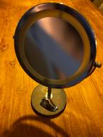 Make-up spiegel met LED verlichting - 10x vergroot, Huis en Inrichting, Woonaccessoires | Spiegels, Minder dan 50 cm, Rond, Ophalen of Verzenden