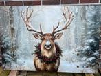 Canvas hert / kerst xl €15,-, Ophalen, Zo goed als nieuw