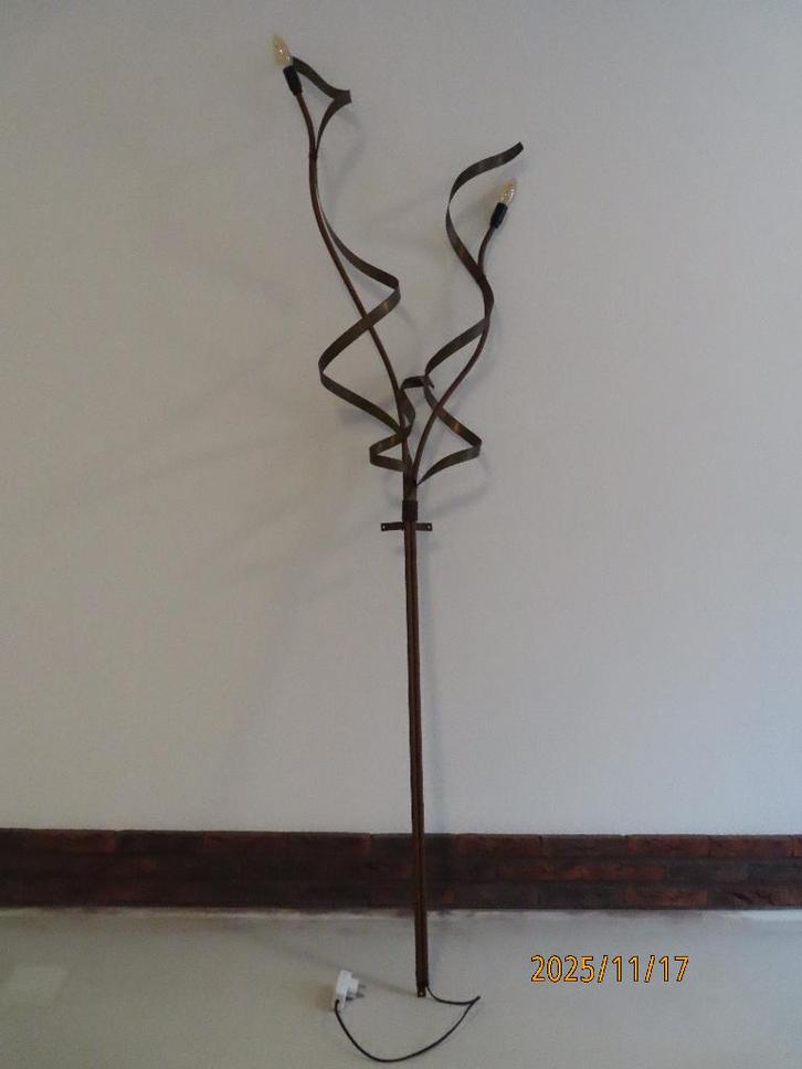 Twee armige wandlamp Jacco Maris, Huis en Inrichting, Lampen | Wandlampen, Zo goed als nieuw, Glas, Metaal, Ophalen