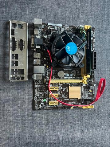 ASUS H81M-PLUS + Intel i5-4460 + 4GB DDR3 RAM beschikbaar voor biedingen