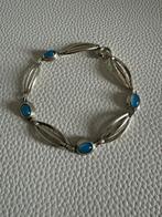 M221/Vintage Zilveren K&L Calcedoon armband, Gebruikt, Verzenden, X, Zilver