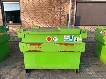 Kiwa IBC Steenbergen 750 liter Dieseltank met Handpomp Milie beschikbaar voor biedingen