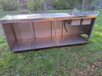 Mobiele RVS Tuinbar, Huis en Inrichting, Ophalen, Gebruikt