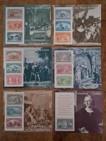 Spanje 1992 Discovery American 6x blok beschikbaar voor biedingen
