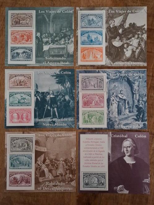 Spanje 1992 Discovery American 6x blok, Postzegels en Munten, Postzegels | Europa | Spanje, Postfris, Ophalen of Verzenden