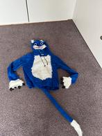 Blauw kattenpak maat 110-116, Kinderen en Baby's, Carnavalskleding en Verkleedspullen, Ophalen of Verzenden, Zo goed als nieuw