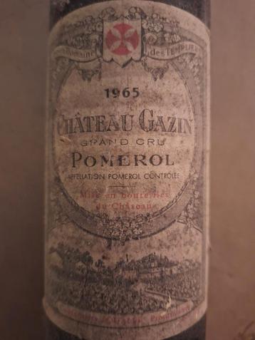 Chateau Gazin 1965 Pomerol - Zeldzame Vintage! beschikbaar voor biedingen
