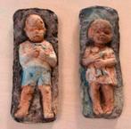 Wandtegels jongen en meisje keramist Hanna Mobach 1934., Ophalen of Verzenden