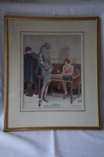 Vintage color litho Georges Leonnec (1881-1940), Ophalen of Verzenden