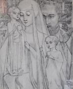 Jan Toorop  Heilige familie met Johannes de Doper, Antiek en Kunst, Ophalen of Verzenden