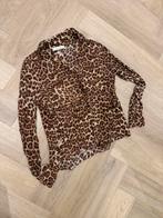 Panterprint blouse Samsoe Samsoe xs, Bruin, Verzenden, Lange mouw, Maat 34 (XS) of kleiner
