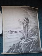 Vintage Native American Kunst Print, Ophalen of Verzenden