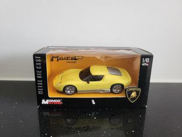 Mondo Motors 1/43 Lamborghini Miura Concept geel beschikbaar voor biedingen