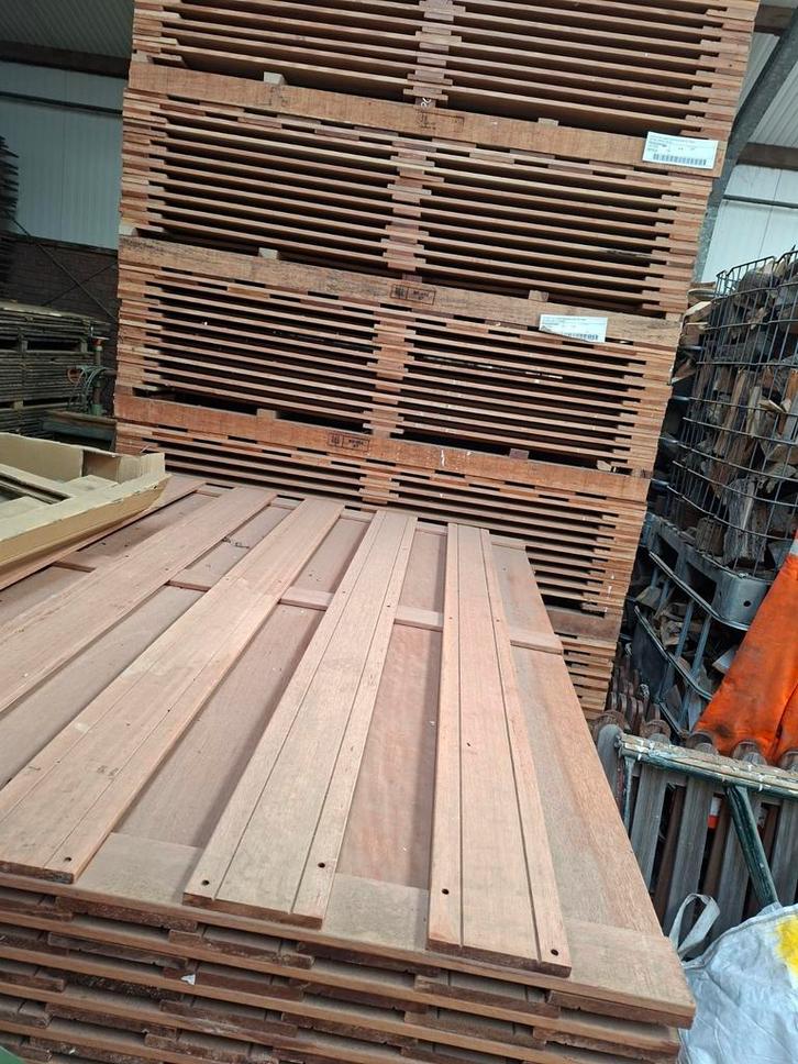 Tuinscherm | hardhout | schutting |, Tuin en Terras, Schuttingen, Nieuw, Hout, 1 tot 2 meter, 6 meter of meer, Ophalen of Verzenden