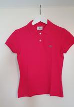 Lacoste fuchsia dames polo maat 36, Ophalen of Verzenden, Zo goed als nieuw, Korte mouw, Roze