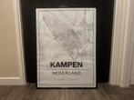 Wijck poster Kampen (60x80) + lijst (map/kaart/topo), Ophalen, Rechthoekig Staand, Met lijst, Deurposter of groter