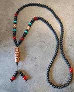 Kralen ketting met dzi gebedskraal met 9 ogen, Antiek en Kunst, Kunst | Niet-Westerse kunst, Verzenden