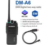 Anysecu DM A6 DMR AES 265 5W portable 6800mA accu, Verzenden, Nieuw, Zender en Ontvanger