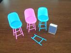 3 Mattel kruk stoel uit de jaren 70 voor barbie, Ophalen of Verzenden, Accessoires
