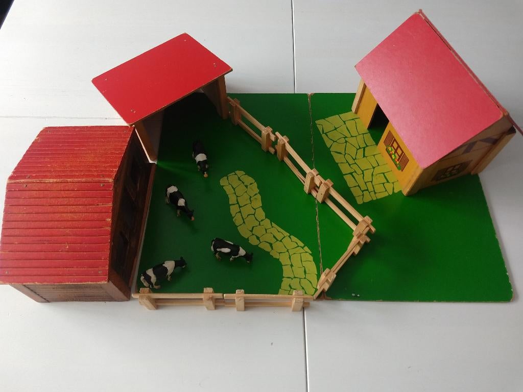 Vintage houten boerderij, Ophalen of Verzenden, Gebruikt, Overige typen