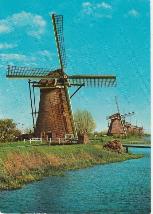 KINDERDIJK Molens, Verzamelen, Ansichtkaarten | Nederland, Ongelopen, Zuid-Holland, 1960 tot 1980, Verzenden