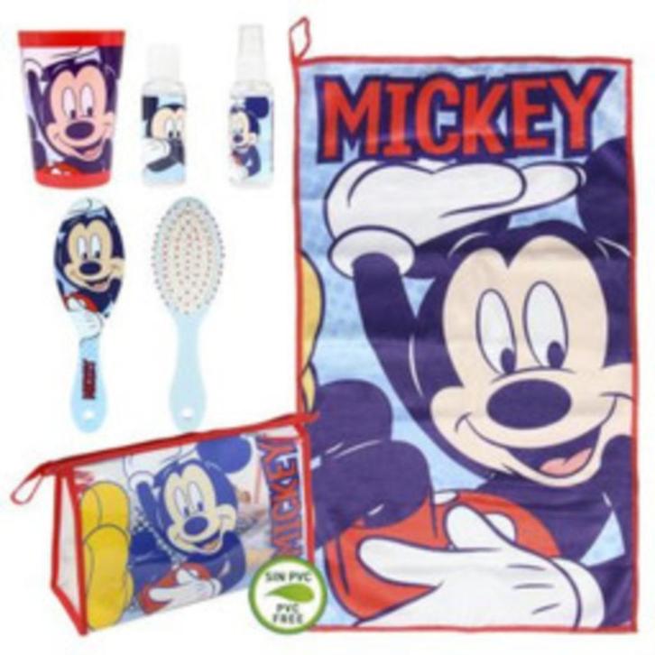 Mickey Mouse Toilettas Gevuld - 6 Delig, Sieraden, Tassen en Uiterlijk, Toilettassen, Nieuw, Jongen, Ophalen of Verzenden