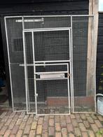Voilere front, Dieren en Toebehoren, Vogels | Hokken en Kooien, Ophalen, Gebruikt, Aluminium, Volière