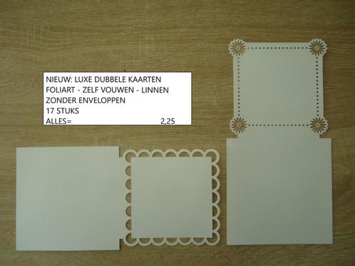 luxe dubbele kaarten Foliart 17 st ( alleen verzenden, Hobby en Vrije tijd, Kaarten | Zelf maken, Nieuw, Blanco kaart of Basiskaart