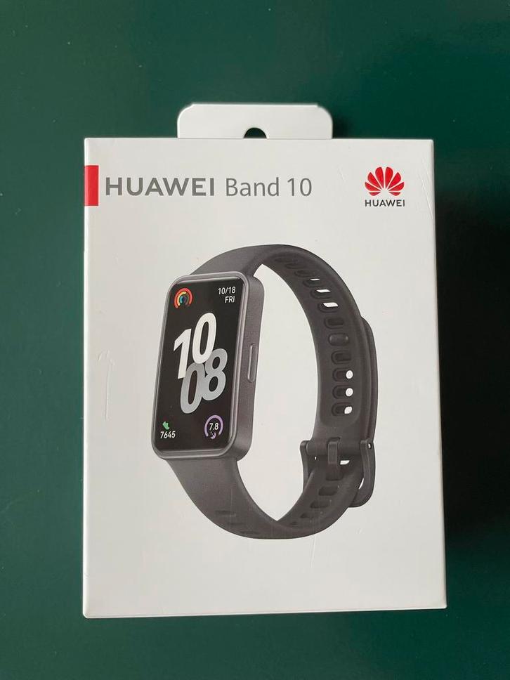 Huawei band 10 NIEUW, Sieraden, Tassen en Uiterlijk, Smartwatches, Nieuw, Android, Zwart, Afstand, Calorieverbanding, Conditie