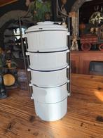 Vintage Emaille Pannetjes Stapelbaar - Jaren 50, Antiek en Kunst, Antiek | Emaille, Ophalen of Verzenden