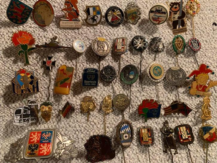 Collectie Metalen Speldjes/Pins - Duitsland, Verzamelen, Speldjes, Pins en Buttons, Gebruikt, Speldje of Pin, Sport, Ophalen of Verzenden