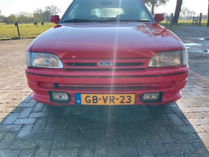 Ford Escort 1.4 I Cabrio U9 1993 Rood, Auto's, Ford, Particulier, Escort, Benzine, Cabriolet, Handgeschakeld, Origineel Nederlands