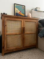 Rotan Kast met Houten Frame, Antiek en Kunst, Antiek | Meubels | Kasten, Ophalen