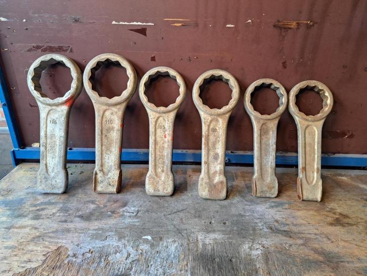 Topkwaliteit ringslagsleutels USAG, grote maten, set of p/st, Doe-het-zelf en Verbouw, Gereedschap | Handgereedschap, Gebruikt