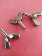 p st. messing vleugelschroef of vleugelbout in m4 woonboot, N, Nieuw, Ophalen of Verzenden, N