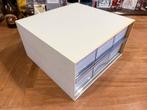 2 witte vintage cassette opbergboxen - 17,50 per box, Ophalen, Gebruikt
