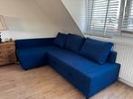 Blauwe Slaapbank met Opbergruimte, Ophalen, Blauw, Tweepersoons, Zo goed als nieuw