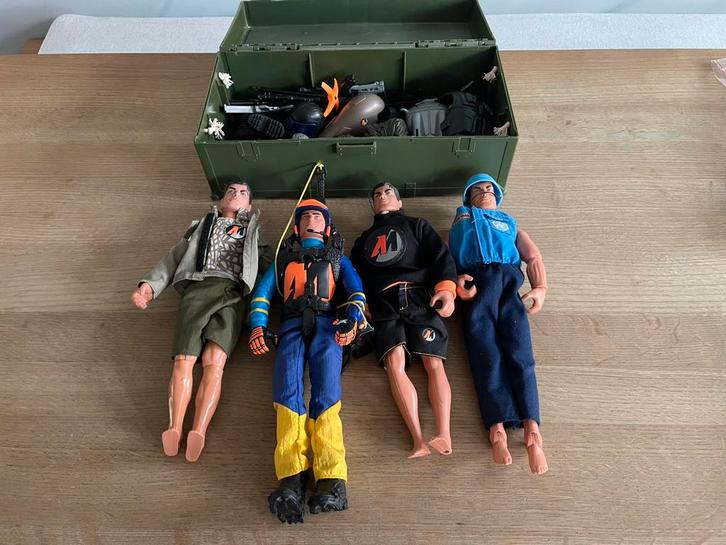 Gave vintage Action Man set poppen en overige, Kinderen en Baby's, Speelgoed | Actiefiguren, Zo goed als nieuw, Ophalen of Verzenden
