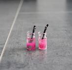 Glaasjes sap + fruit barbie blythe miniatuur nieuw 1:6 Roze, Verzamelen, Poppenhuizen en Toebehoren, Ophalen of Verzenden, Nieuw